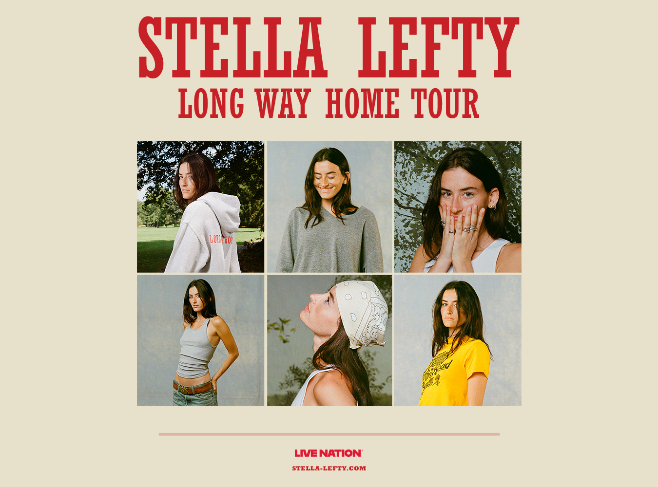 STELLA LEFTY live tour poster 2026 & 2027